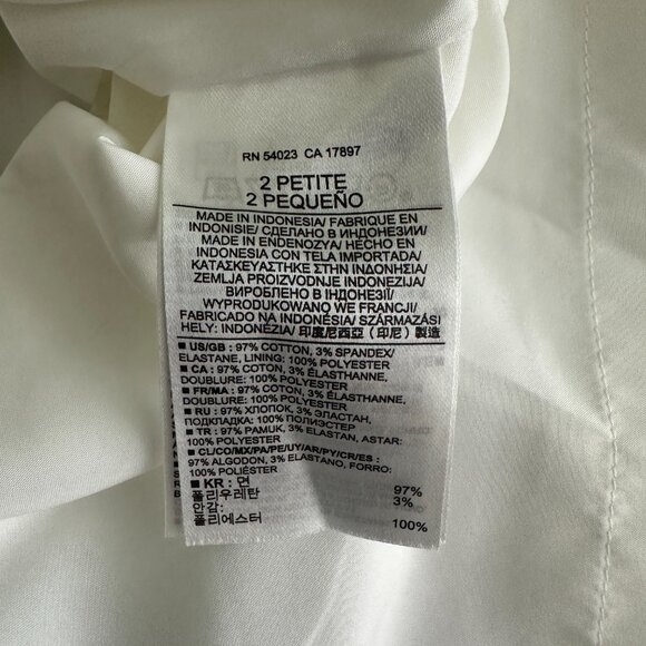 2/$30 Banana Republic Sleek Suit Pencil Skirt White 2P #A0635 TRB3 - Picture 7 of 8